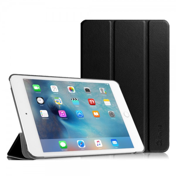 OEM TRIFOLD DIARY CASE WITH SILICONE FLIP COVER APPLE IPAD AIR 4 2020 10.9" BLACK